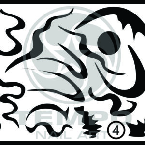 Stencil adhesivos de 9 x 12 cm